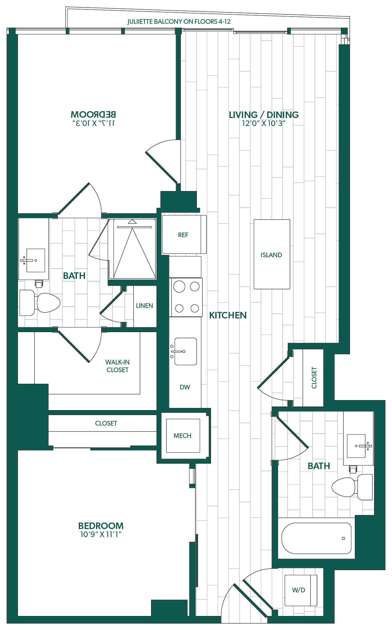 Floor Plan Image of Apartment Apt 0903